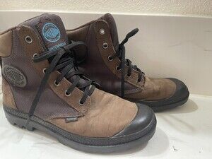 🚨 Palladium Hiking Brown Nubuc Leather Outdoors 6.5 Women